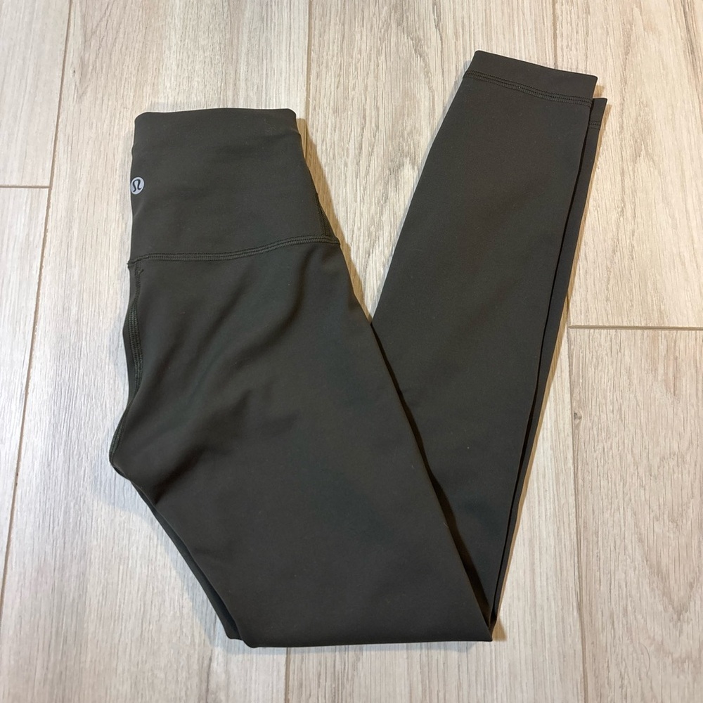 Lululemon Dark Olive Green Leggings size 2
